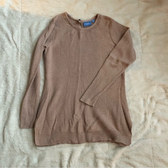 SimplyVera Vera Wang Blush Sparkle Tunic Sweater - Picture 1 of 6